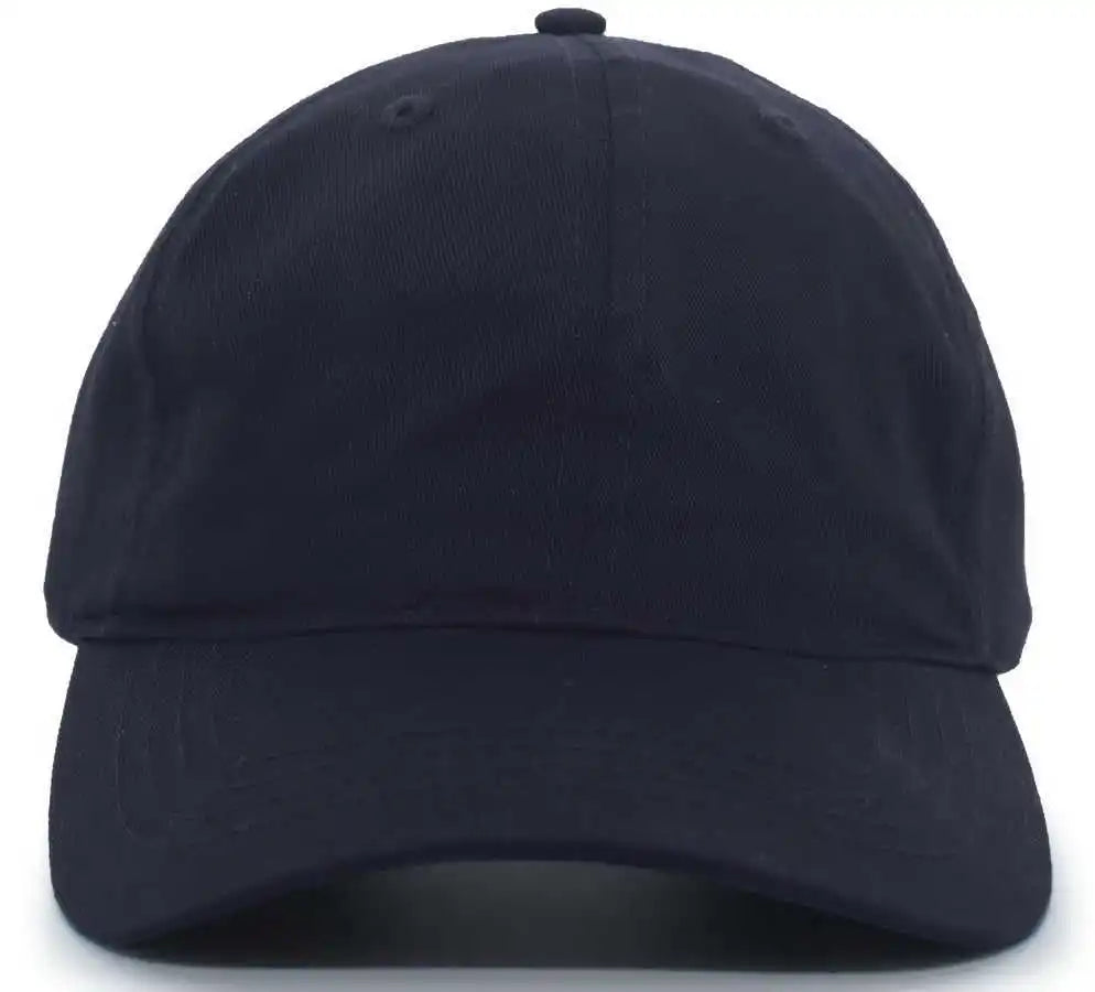 Pacific Headwear Pe8 Unstructured Buckle Back Cap - Navy - 7’’ - 7 7/8’’