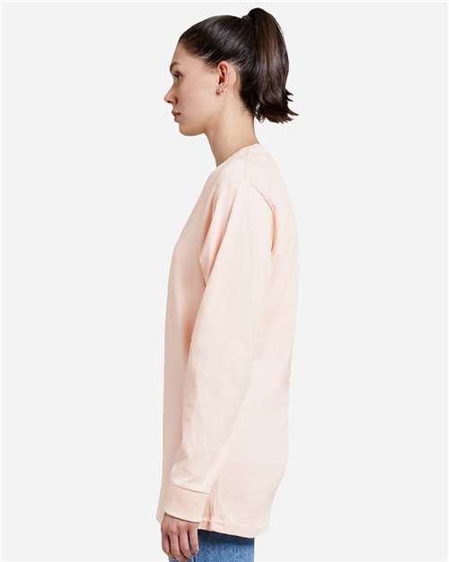 Pale Pink Heavyweight Long Sleeve T-Shirt - LS15009