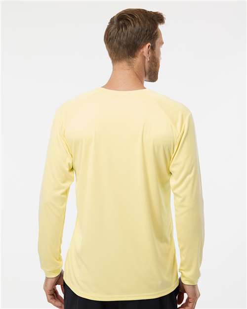 Pale Yellow Long Islander Performance Long Sleeve T-Shirt - 210