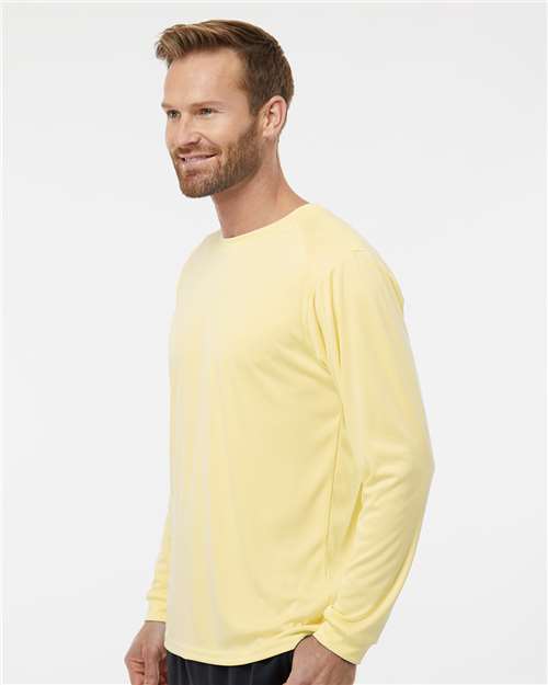 Pale Yellow Long Islander Performance Long Sleeve T-Shirt - 210