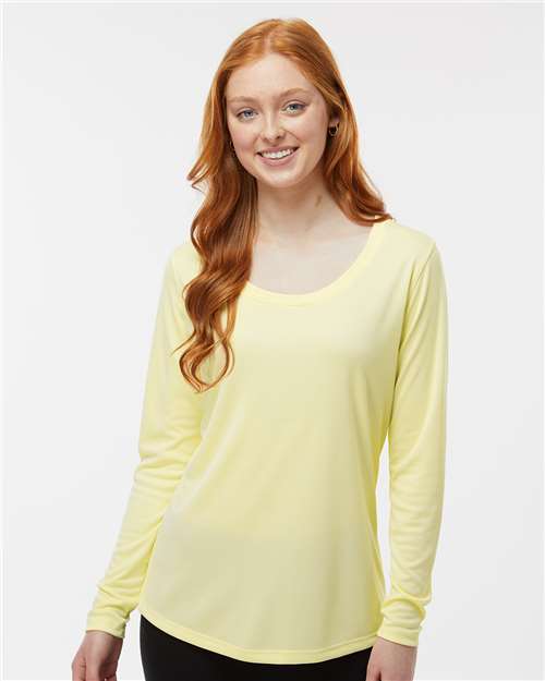 Pale Yellow Women's Long Islander Performance Long Sleeve T-Shirt - 214