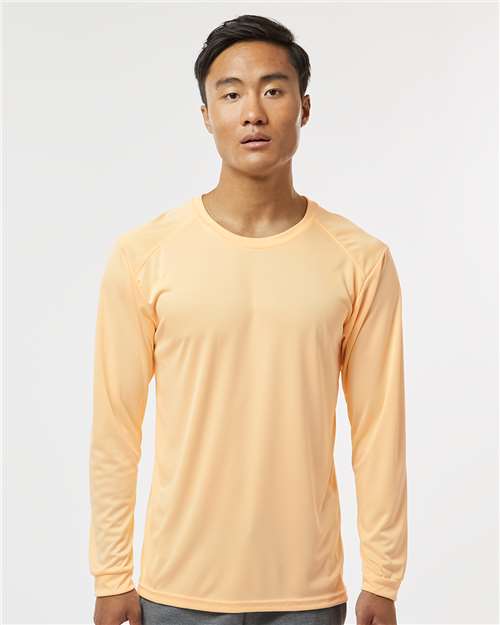 Peach Long Islander Performance Long Sleeve T-Shirt - 210