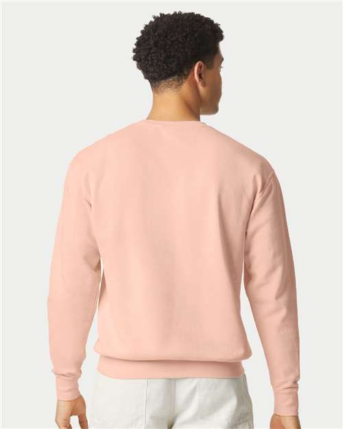 Peachy Garment-Dyed Lightweight Fleece Crewneck Sweatshirt - 1466