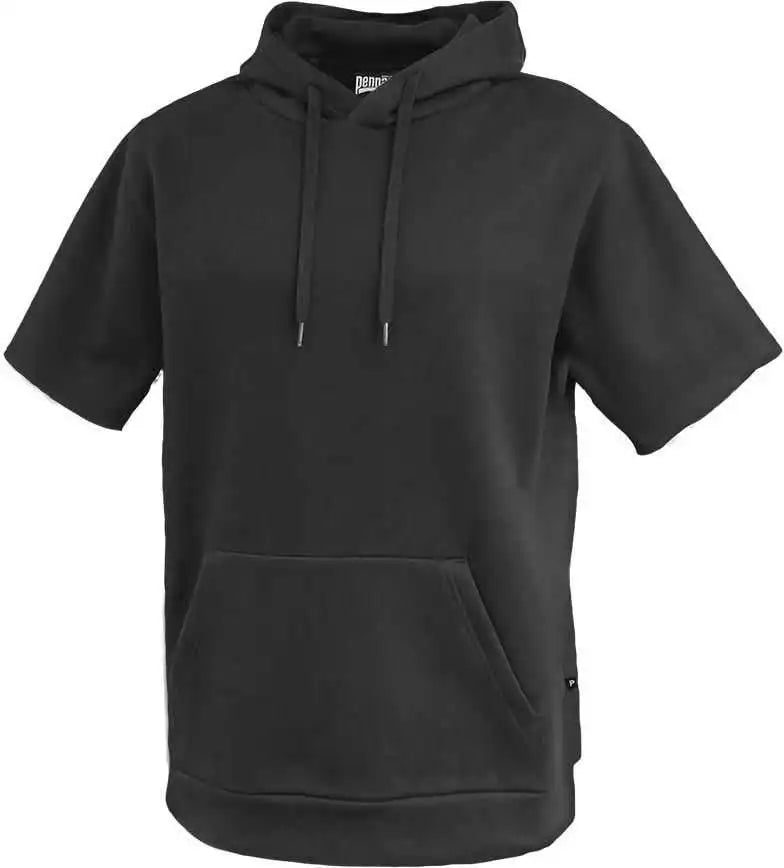 Pennant 8220 Fleece Short Sleeve Hoodie - Black