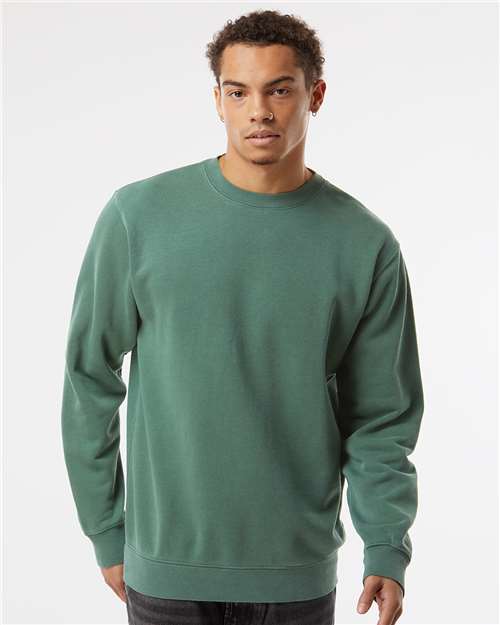 Pigment Alpine Green Midweight Pigment-Dyed Crewneck Sweatshirt - PRM3500