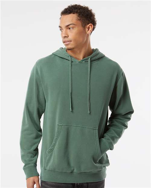 Pigment Alpine Green Midweight Pigment-Dyed Hooded Sweatshirt - PRM4500