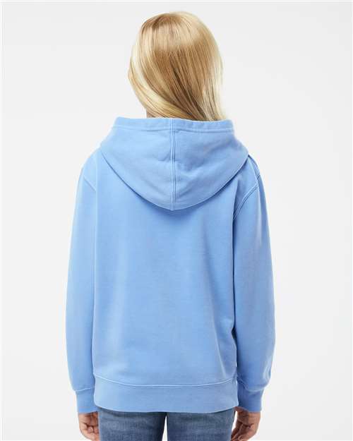 Pigment Light Blue Youth Midweight Pigment-Dyed Hooded Sweatshirt - PRM1500Y