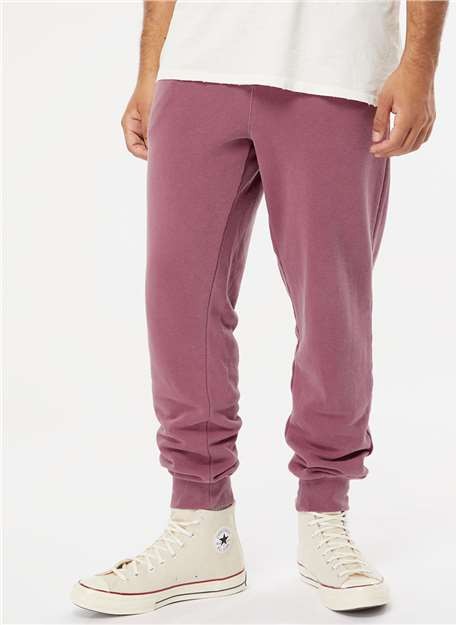 Pigment Maroon Pigment-Dyed Fleece Pants - PRM50PTPD