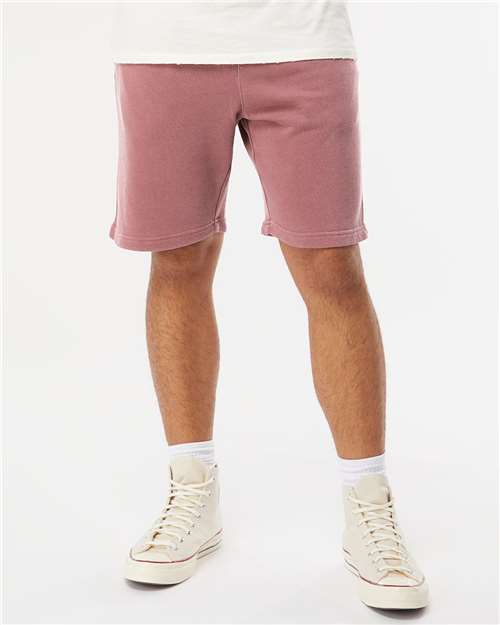 Pigment Maroon Pigment-Dyed Fleece Shorts - PRM50STPD