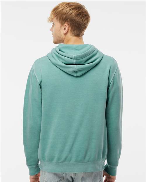 Pigment Mint Midweight Pigment-Dyed Hooded Sweatshirt - PRM4500