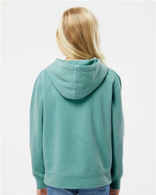 Pigment Mint Youth Midweight Pigment-Dyed Hooded Sweatshirt - PRM1500Y