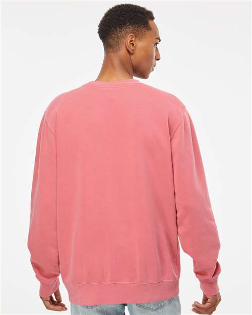 Pigment Pink Midweight Pigment-Dyed Crewneck Sweatshirt - PRM3500