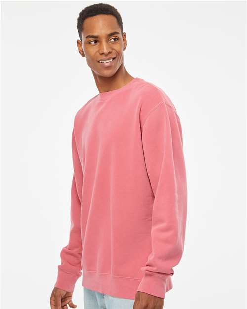 Pigment Pink Midweight Pigment-Dyed Crewneck Sweatshirt - PRM3500