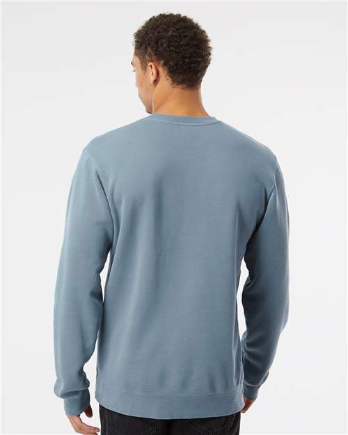 Pigment Slate Blue Midweight Pigment-Dyed Crewneck Sweatshirt - PRM3500