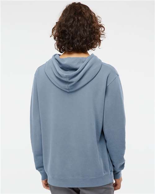 Pigment Slate Blue Midweight Pigment-Dyed Hooded Sweatshirt - PRM4500