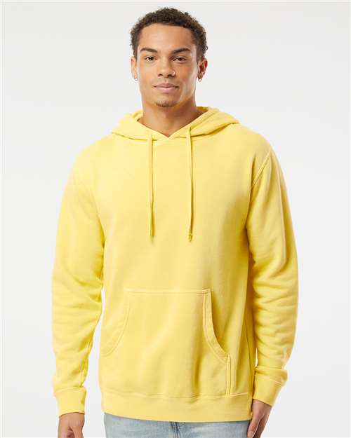Pigment Yellow Midweight Pigment-Dyed Hooded Sweatshirt - PRM4500