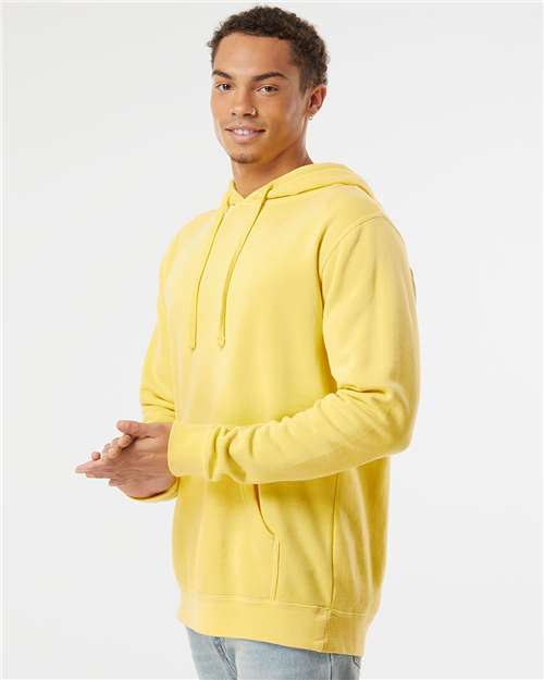 Pigment Yellow Midweight Pigment-Dyed Hooded Sweatshirt - PRM4500