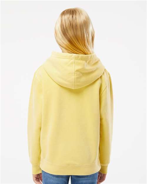 Pigment Yellow Youth Midweight Pigment-Dyed Hooded Sweatshirt - PRM1500Y