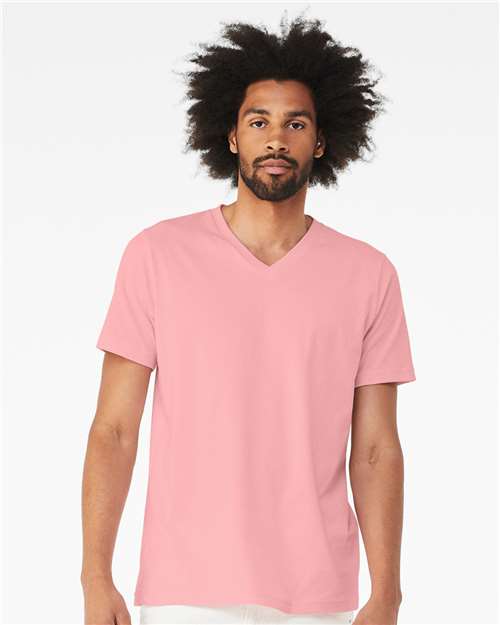 Pink Jersey V-Neck Tee - 3005