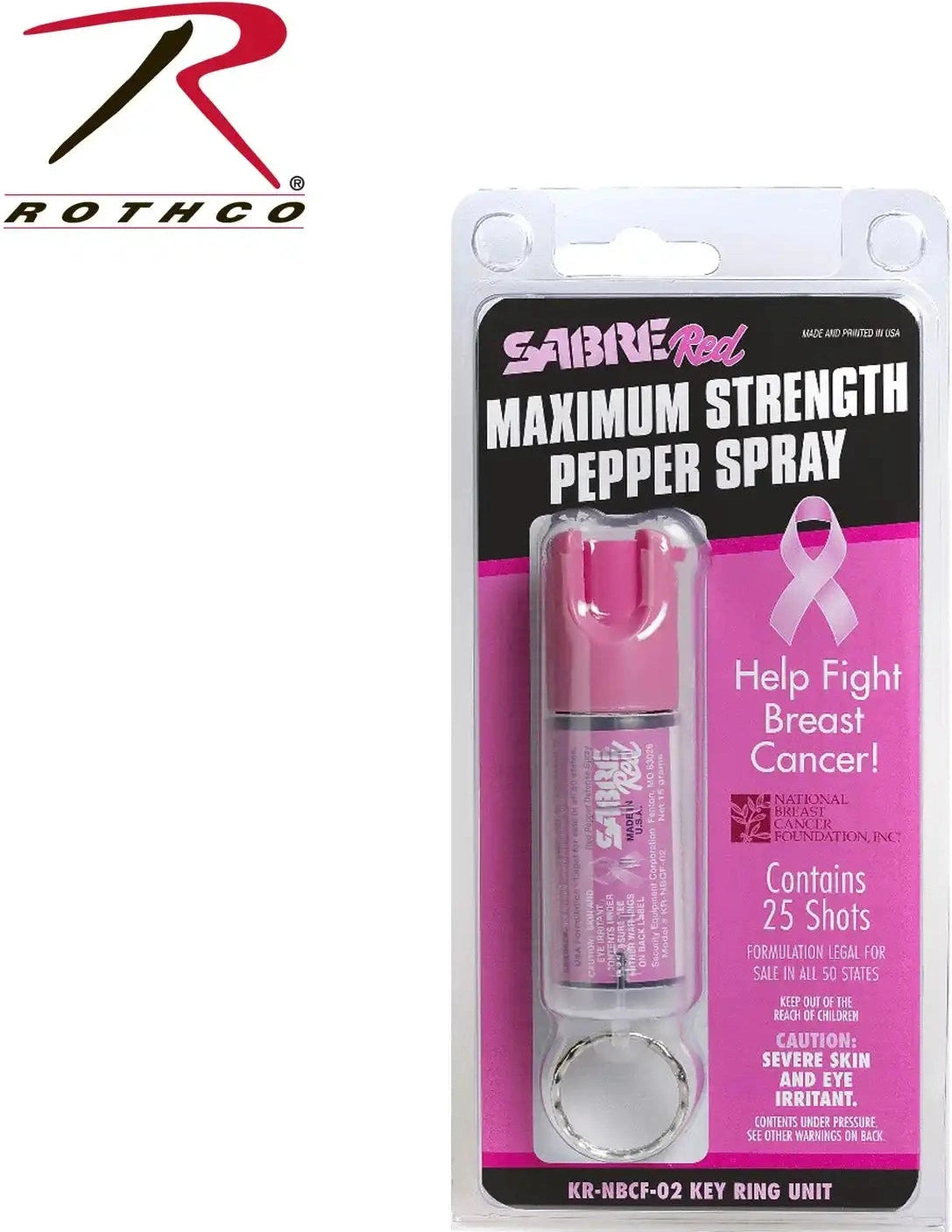 Pink Sabre Pepper Spray Usa Formula(kr Nbcf 02)