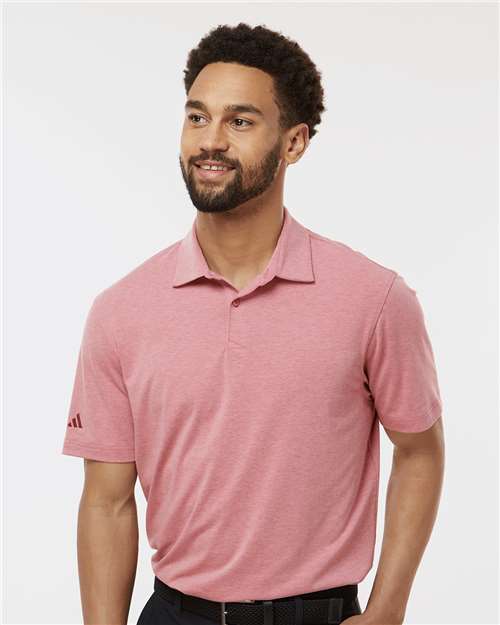 Pink Strata Melange Blend Polo - A590