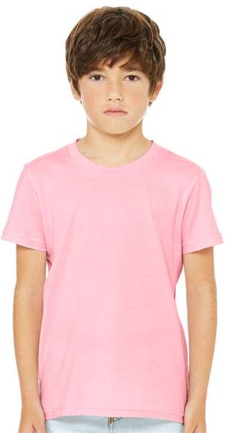 Pink Youth Jersey Tee - 3001Y