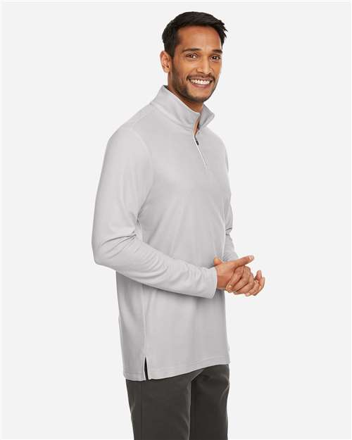 Platinum Men's Fusion ChromaSoft™ Pique Quarter-Zip Pullover - CE405