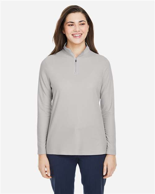 Platinum Women's Fusion ChromaSoft™ Pique Quarter-Zip Pullover - CE405W