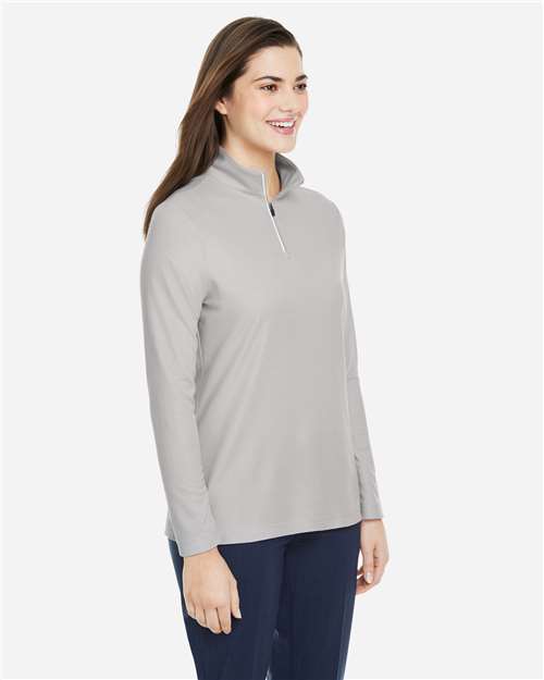 Platinum Women's Fusion ChromaSoft™ Pique Quarter-Zip Pullover - CE405W