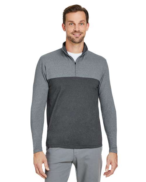 Polar Frost/ Black Frost Spyre Flex Colorblock Quarter-Zip Pullover - S18024