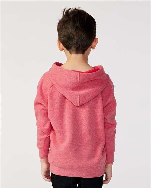 Pomegranate Toddler Special Blend Hooded Raglan Sweatshirt - PRM10TSB