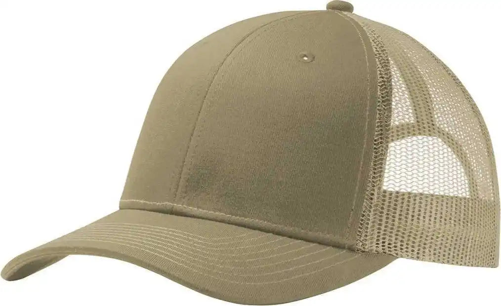 Port Authority C112 Snapback Trucker Cap - Coyote Brown - one Size Fits Most