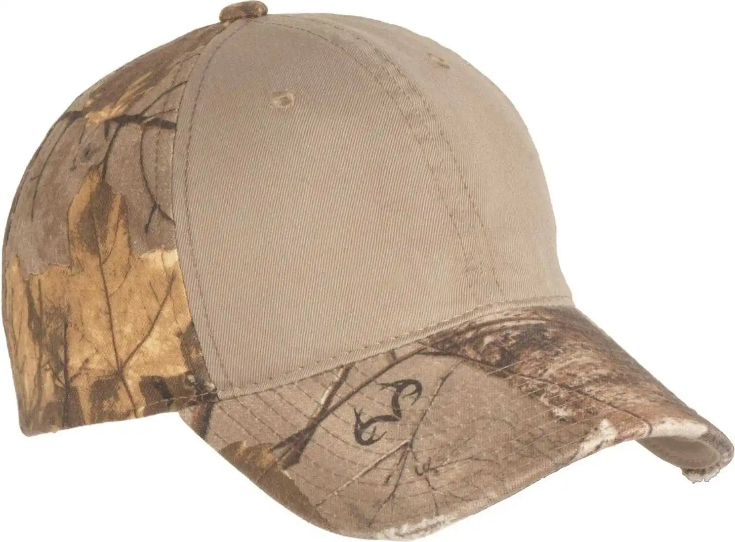 Port Authority C807 Camo Cap with Contrast Front Panel - Realtree Xtra Khaki - one Size Fits Most