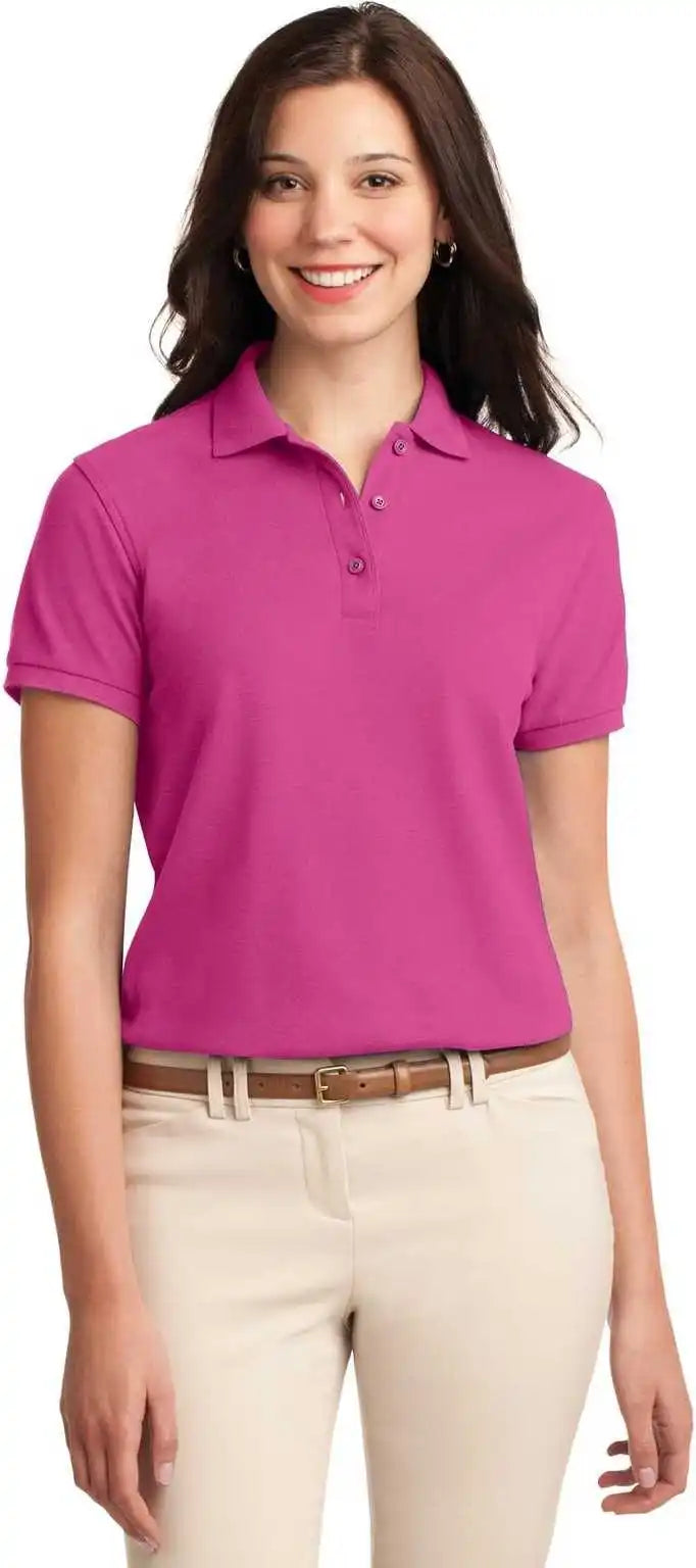 Port Authority L500 Ladies Silk Touch Polo - Tropical Pink