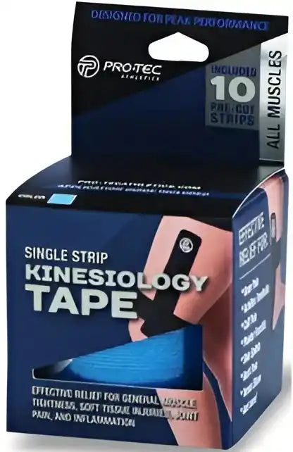 Pro-tec Single Strip Kinesiology Tape (10x) - Blue