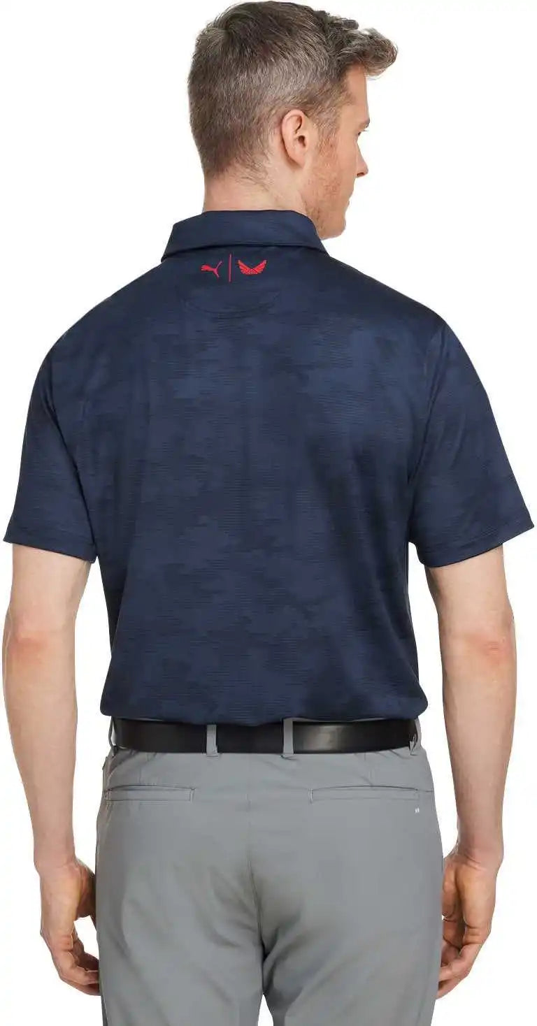 Puma Golf 537471 Men’s Volition Camo Cover Polo - Navy Blazer