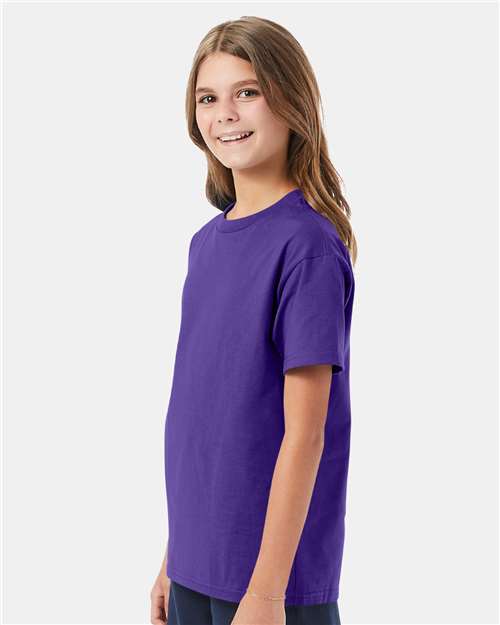 Purple Authentic Youth T-Shirt - 5450