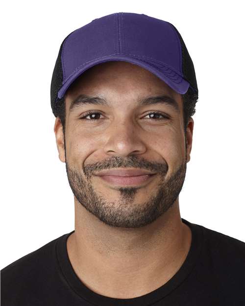 Purple/ Black Fairway Cap - FA102