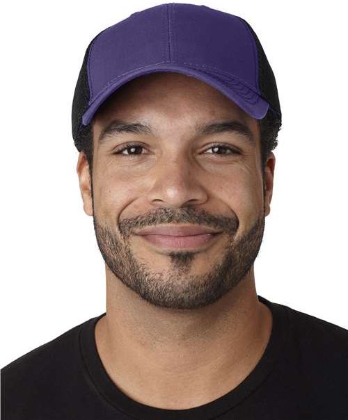 Purple/ Black Fairway Cap - FA102