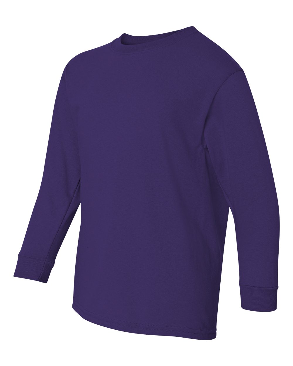 Purple Heavy Cotton™ Youth Long Sleeve T-Shirt - 5400B