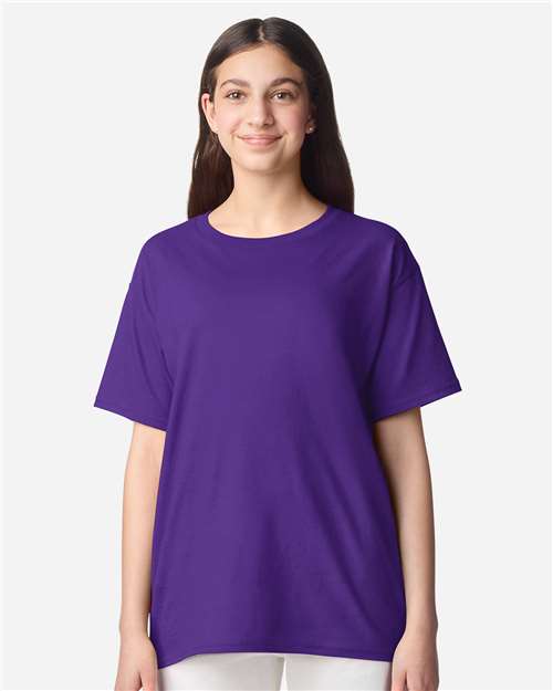 Purple Light Cotton Youth T-Shirt - 3000B