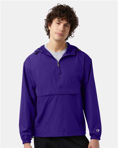 Purple Packable Anorak Jacket - CO200