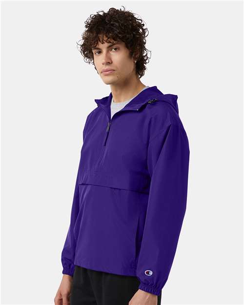 Purple Packable Anorak Jacket - CO200