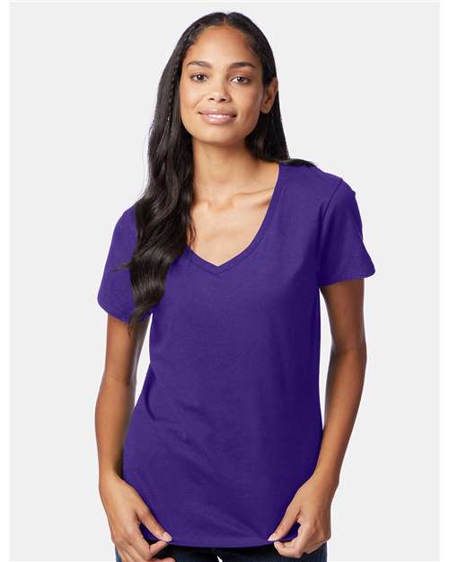 Purple Perfect-T Women’s V-Neck T-Shirt - S04V