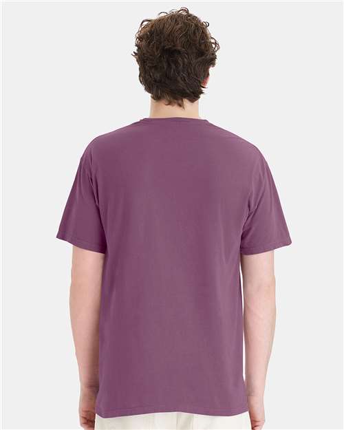 Purple Plum Raisin Garment-Dyed Pocket T-Shirt - GDH150