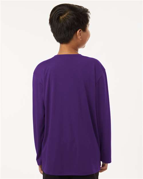 Purple Pro-Lock Youth Performance Long Sleeve T-Shirt - 48400Y