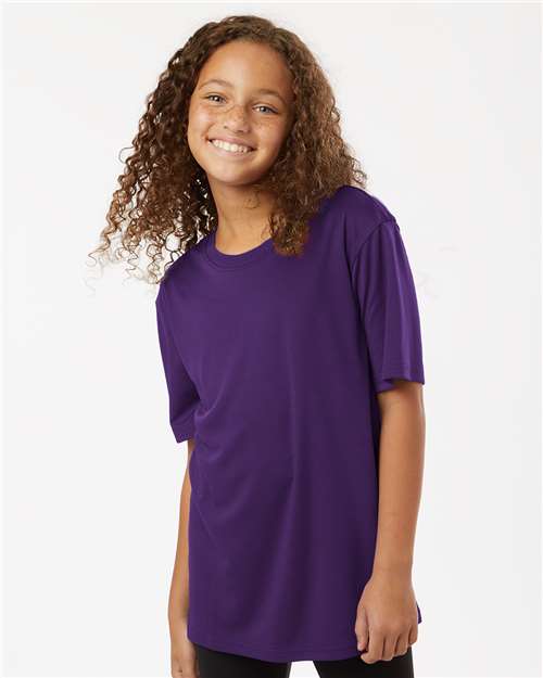 Purple Pro-Lock Youth Performance T-Shirt - 48000Y