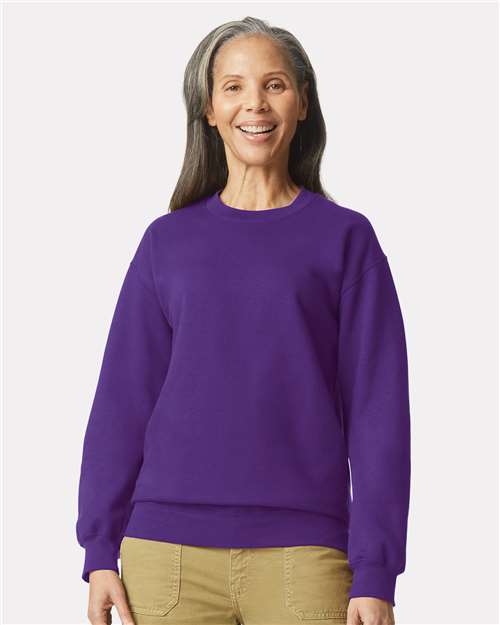 Purple Softstyle® Midweight Crewneck Sweatshirt - SF000