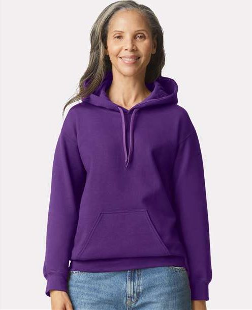 Purple Softstyle® Midweight Hooded Sweatshirt - SF500