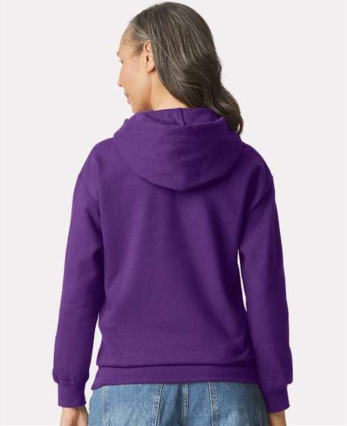 Purple Softstyle® Midweight Hooded Sweatshirt - SF500